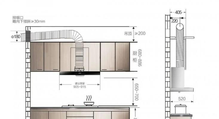 油烟机安装要点及离灶台面合适高度（正确安装油烟机）  第1张